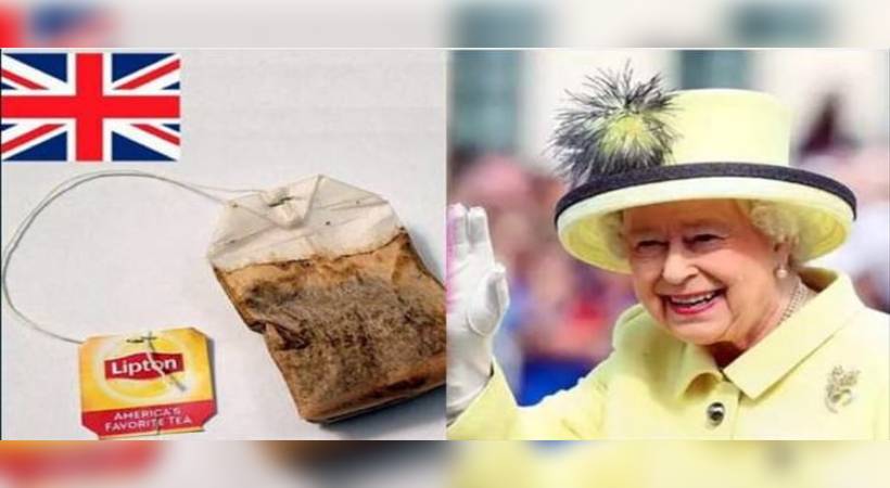 queen elizebeth used tea bag in auction