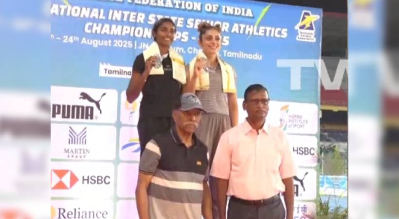 ദേശീയ ഇന്റർ സ്റ്റേറ്റ് സീനിയർ അത്ലറ്റിക് ചാമ്പ്യൻഷിപ്പ്; കേരളത്തിന്‌ ഇരട്ട മെഡൽ